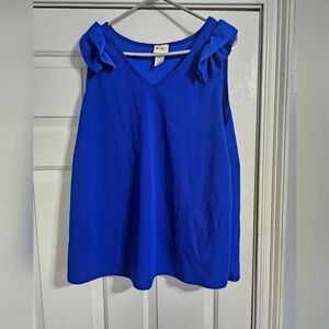 Bibi women's blue sleeveless blouse